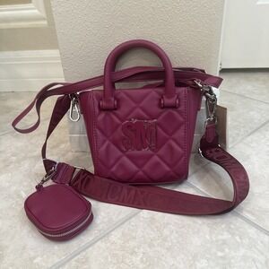 SM Quilted Mini Tote Bag in Berry